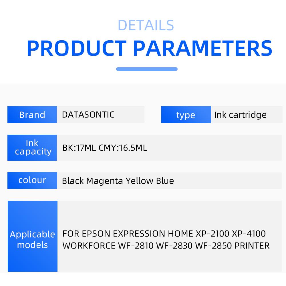 T212XL Ink Cartridge for Epson Expression Home XP-2100/XP-4100 for Epson WorkForce WF-2810/WF-2830/WF-2850 printer Ink Cartridge