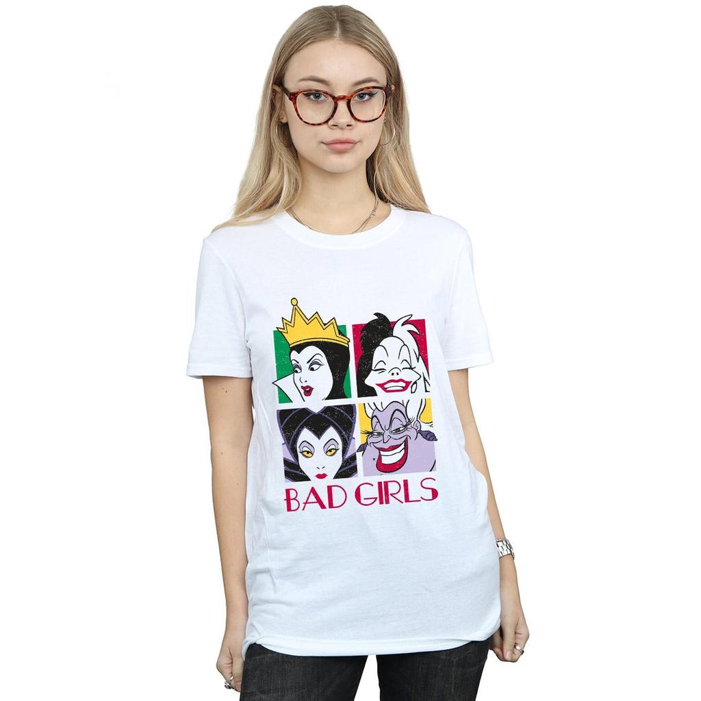 Disney Dámské/Ladies Villains Cotton Boyfriend T-Shirt