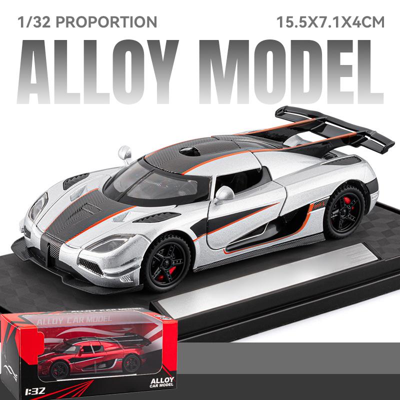 1:32 KNSG ONE 1 ONE-1 Miniature Toys Cars Alloy Diecast Models Pull Back Vehicles High Simulation Miniature Indoor Boutique Gift