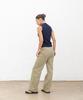 CHAMBROS Women'S Semi-Wide Washed Denim Pants [Cotton Light Khaki]