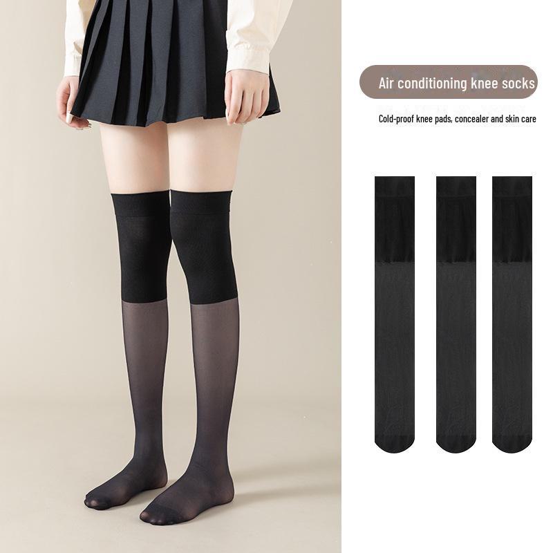

Bonas Women s Summer Knee-Pad Stockings: Thin, Non-Slip, Warm Knee Socks for Cold Legs. One size fits all чорний