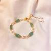 Good Luck Pearl Cool  Chain Korean Style Bracelet Sweet Hand Chain Baroque Female Bracelet