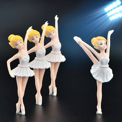 Ballet Girl Plastic HandicraftsKeychains Accessories Micro-landscapesMoss Ornaments Gifts