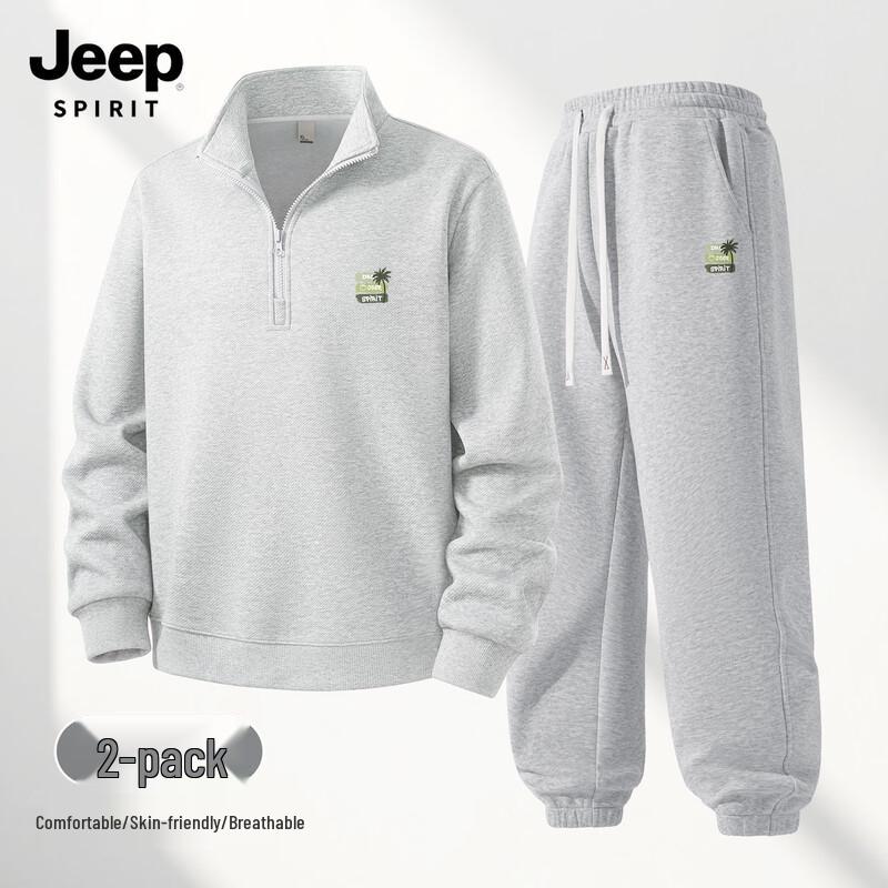 

Мужской модный американский комплект с худи и джоггерами JEEP SPIRIT 3XL
