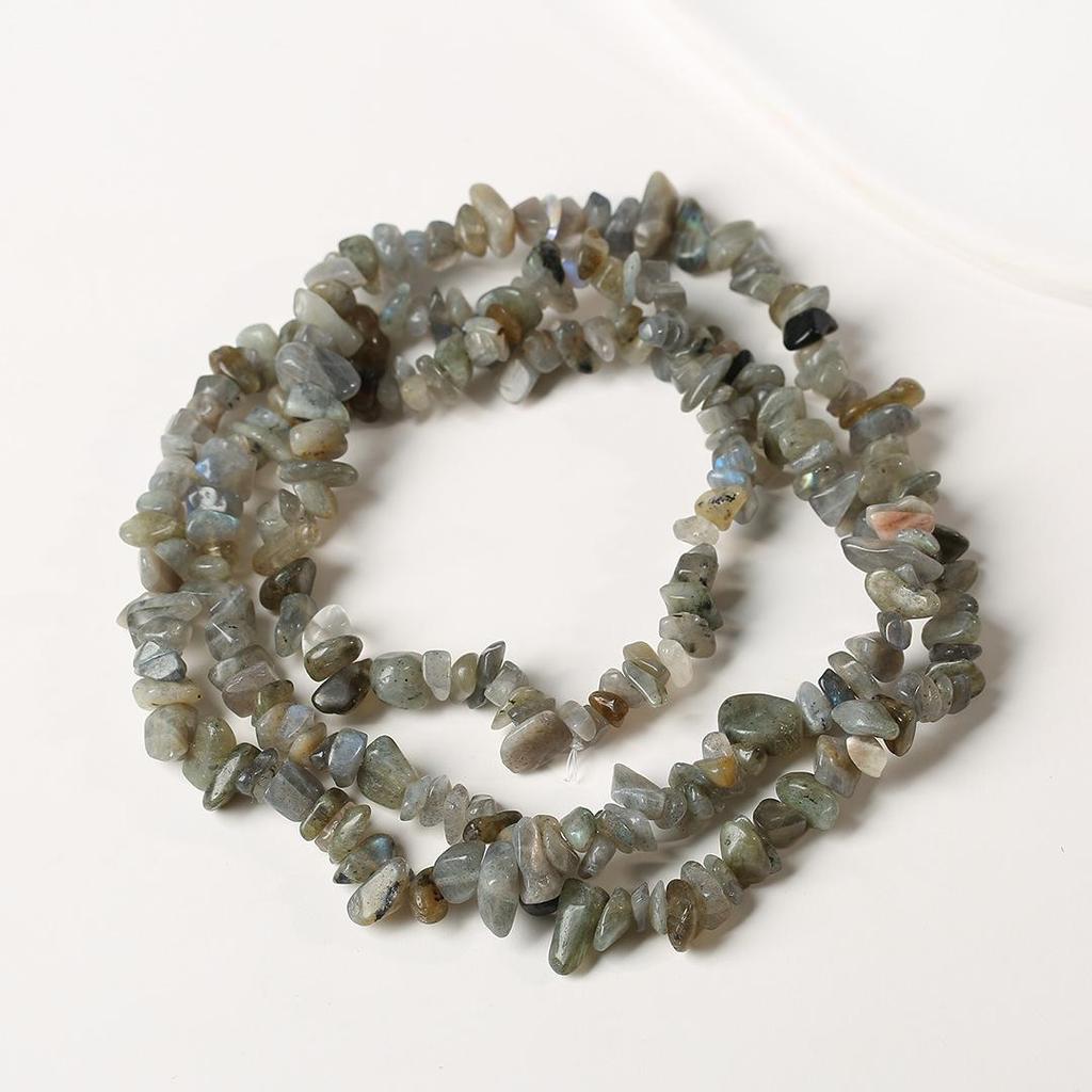 80cm Natürliche Amethyst Splitterkette - Poliert, Unregelmäßige Streifen für DIY Schmuck & Armbänder