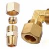 Gerader Winkel 1/8" 1/4" 3/8" 1/2" NPT Außengewinde x 3/16 1/4 5/16 3/8 1/2 5/8 Zoll Rohr-Klemmverschraubung Messingfitting Gas Kraftstoff Wasser
