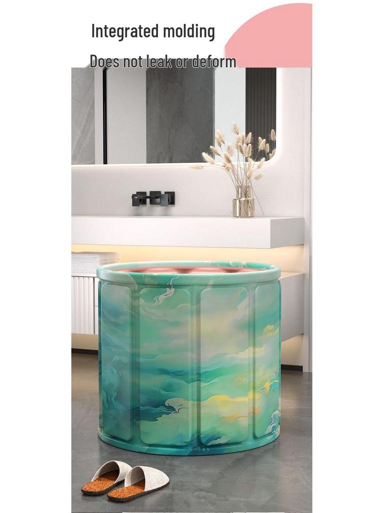 Collapsible Adult & Baby Bath Tub: Full Body Soak & Kiddie Pool 