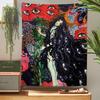 Psychedelic Girl Tapestry Wall Hanging Botanical Celestial Floral Tapestry Hippie Eye Wall Carpets Dorm Decor Starry Skycarpet