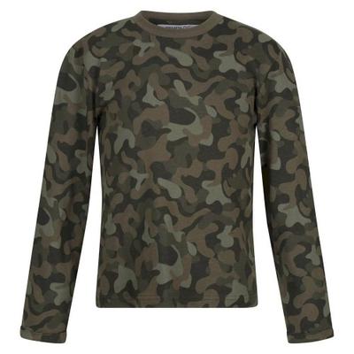 Childrens/Kids Wenbie III Camo Long-Sleeved T-Shirt