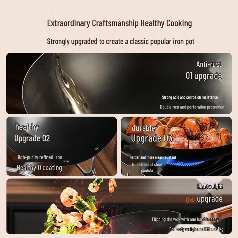 Midea Non-stick Iron Stir-fry Wok