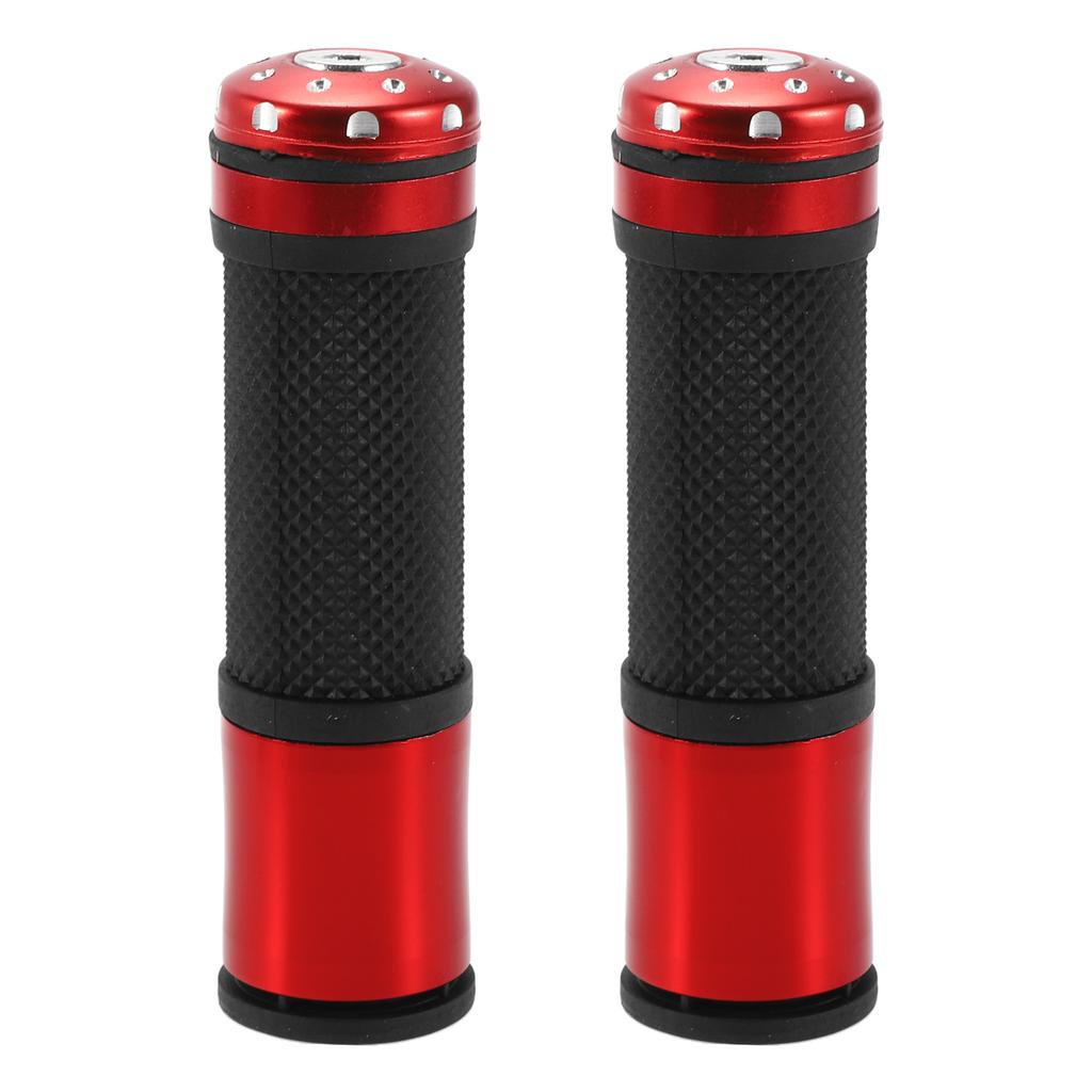 Motoforti Universal Motorcycle Hand Grips Cover Rubber Aluminum Alloy Handlebar Grips for Motorcycle Scooter Bicycle ATV 1 Pair