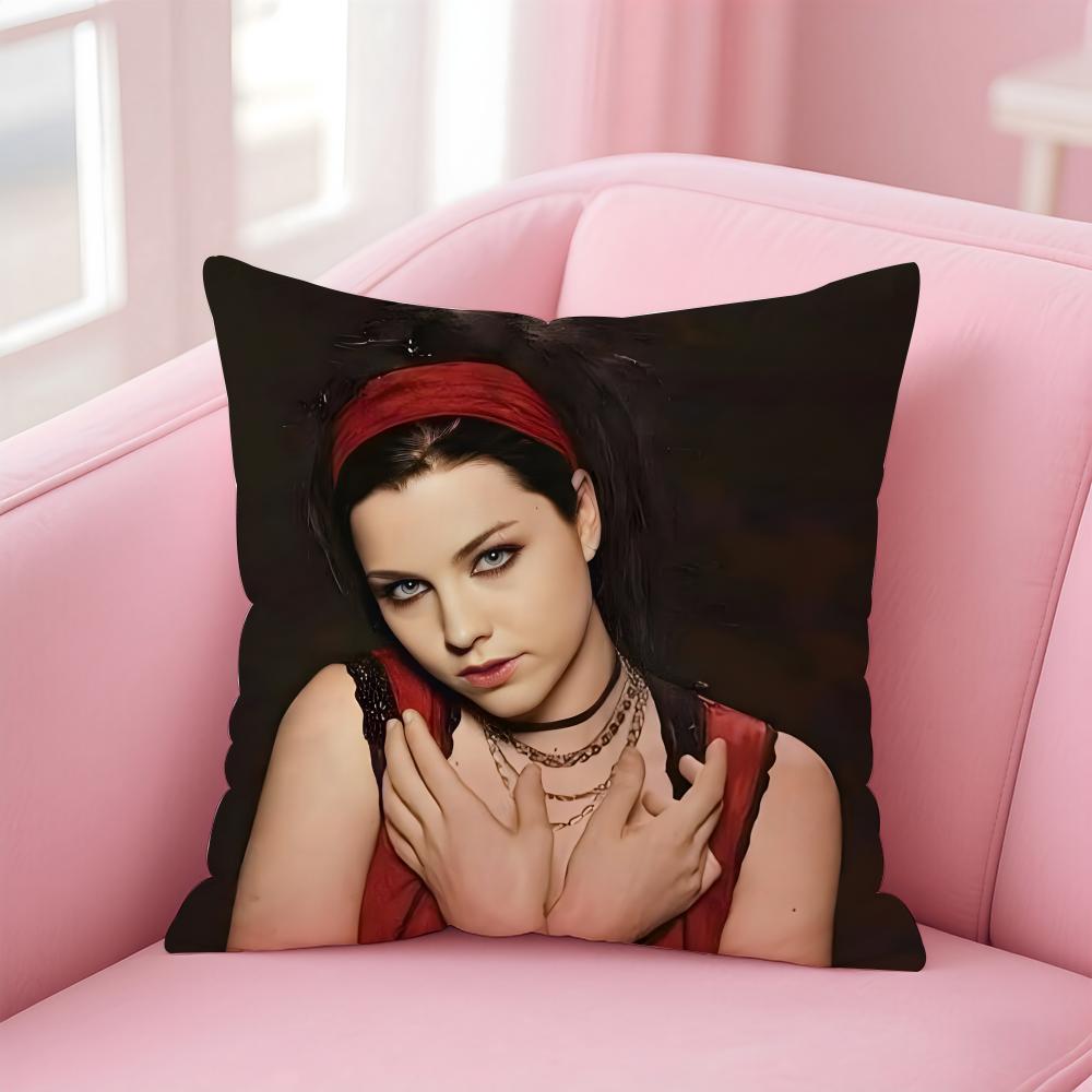 American Sexy Singer Evanescence AAmy Lee Cushion Cover Pillow Case Soft Skin Friendly Fabric Concealed Zipper
