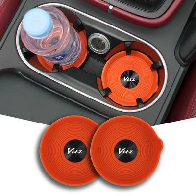 Silikonunderlägg med handtag för Toyota Vitz och 130-serien GR 70 mm och enkla att Bilinteriörtillbehör Halkfria (10, 90, modeller), rund,