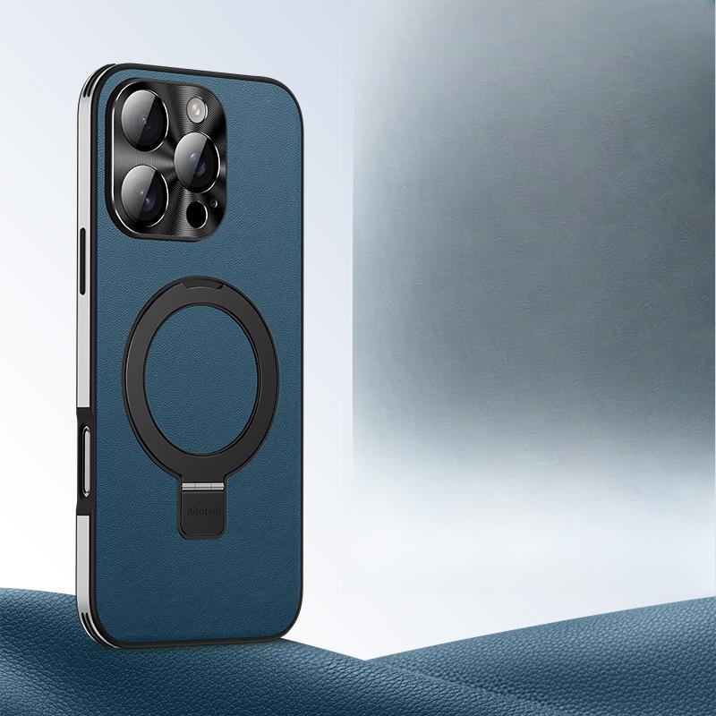 

Подходит для чехла-подставки для телефона Apple 16promax, Магнитное притяжение, Iphone15 Противоударный, 14 Полное покрытие, 13 Бизнес Однотонный кожаный чехол iPhone 13 6.1 inch