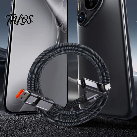 Talos Multi-Level High-Power Data Cable, Fast Charging Up To 100W, USB Type-C 8-Pin Charger Cable with Real-Time Digital Display, Durable Braided for