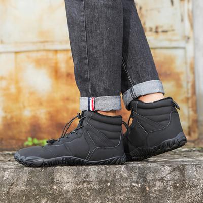 Baumwollschuhe für draußen wasserdichte Wander-Baumwollstiefel Samt-Thermoschuhe Paar Sport verdickt rutschfest Schneestiefel