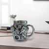 Unique Car Engine Coffee Cup Handmade V8/V6 Engine Stainless Steel Cup Tea Cup Suitable For Office Car Enthusiasts As A Gifts