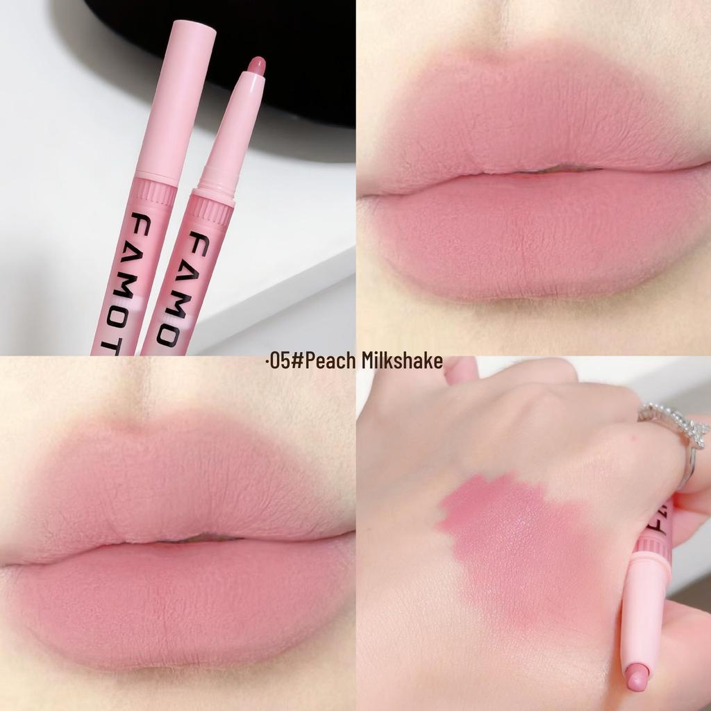 Daisy Lip Liner & Lipstick Pen: Long-Lasting Matte Velvet Mist for a Pure, Desirable Look - Perfect for Students.