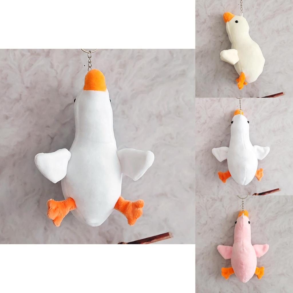 Adorable Goose Plush Keychain With Durable Material For Bag And Car Accessories