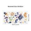 Cartoon Astronaut Planet Moon Star Wall Stickers for Kids Room Background Bedroom Decoration Living Room Home Decor Wall Decal