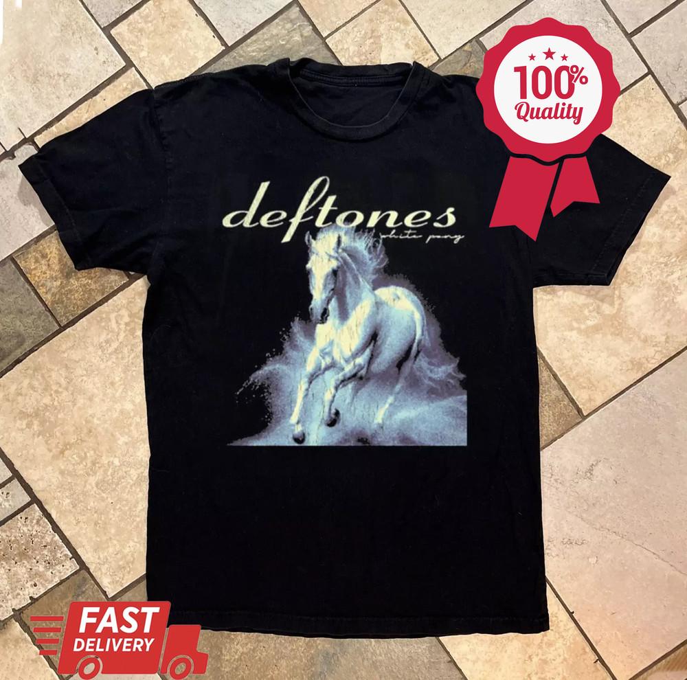 Deftones Band WHITE PONY Vintage Black T-Shirt Unisex T-Shirt S To 5XL Unisex T-Shirt L