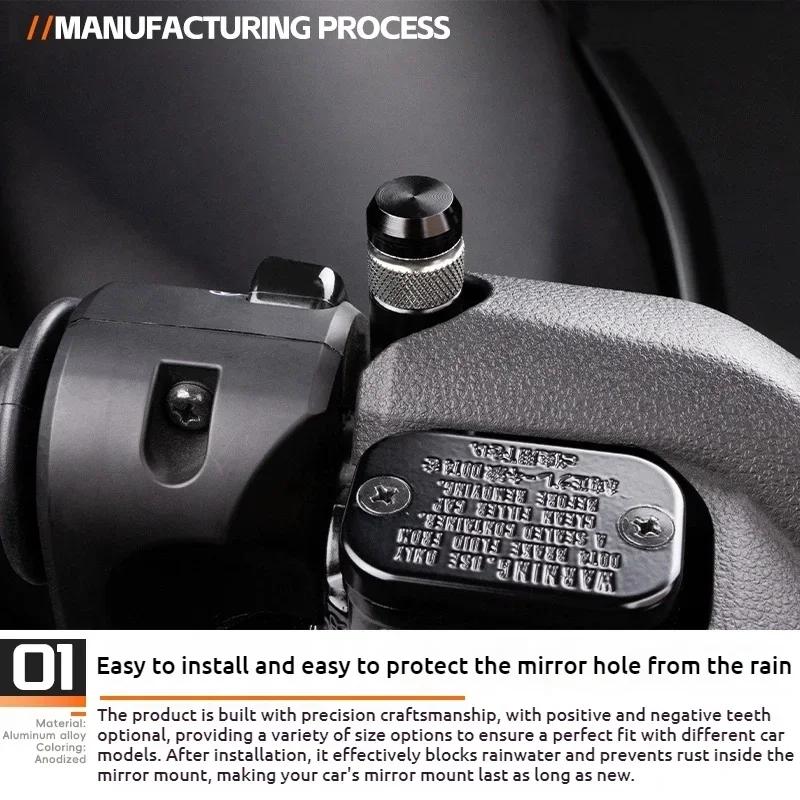 Motorcycle Accessories Aluminum Mirror Hole Plug Screw Bolt For SUZUKI GSR750 GSR600 GSR400 GSR 750 600 400 All Years Universal