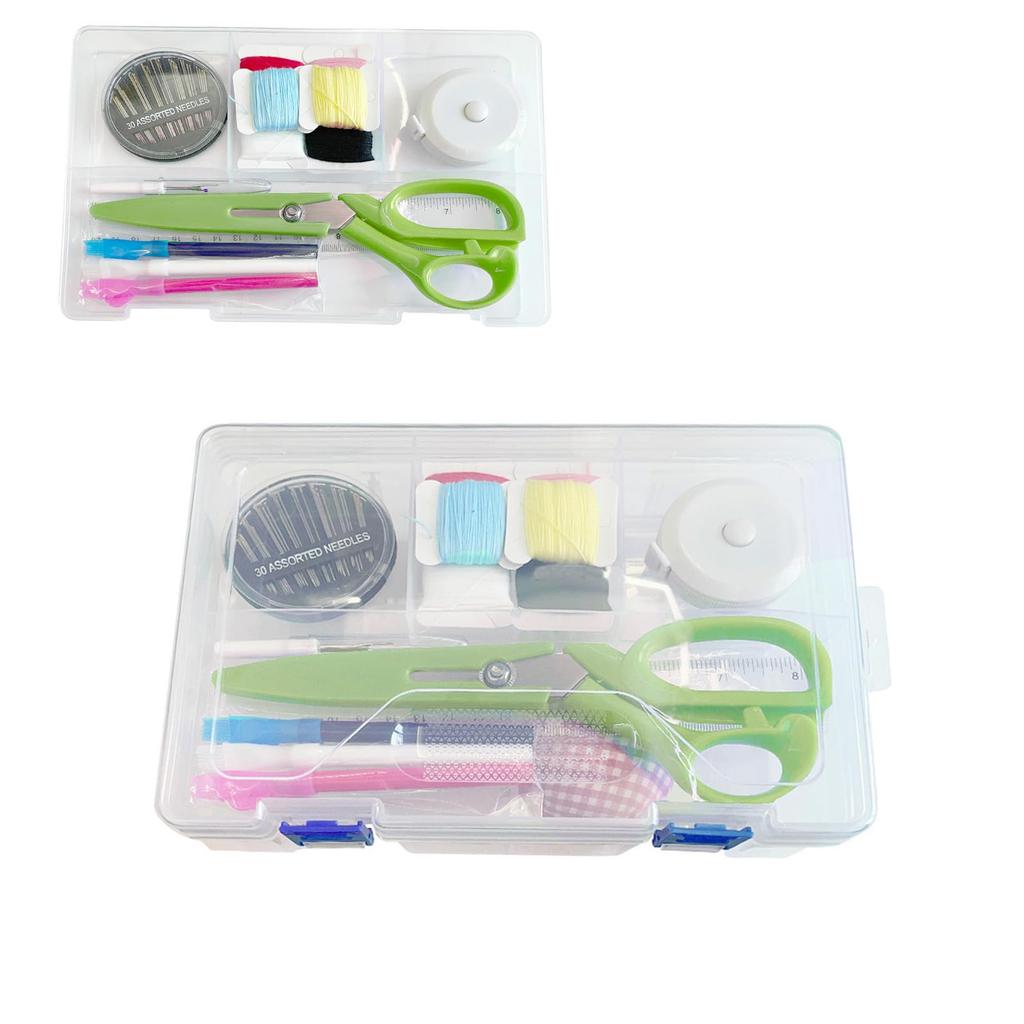 Lofthestar Sewing Kit, Sewing Set for Adults, Elementary School Girls, and Children, Portable Sewing Kit for Home Use, Sewing Practice Kit, White, Sui
