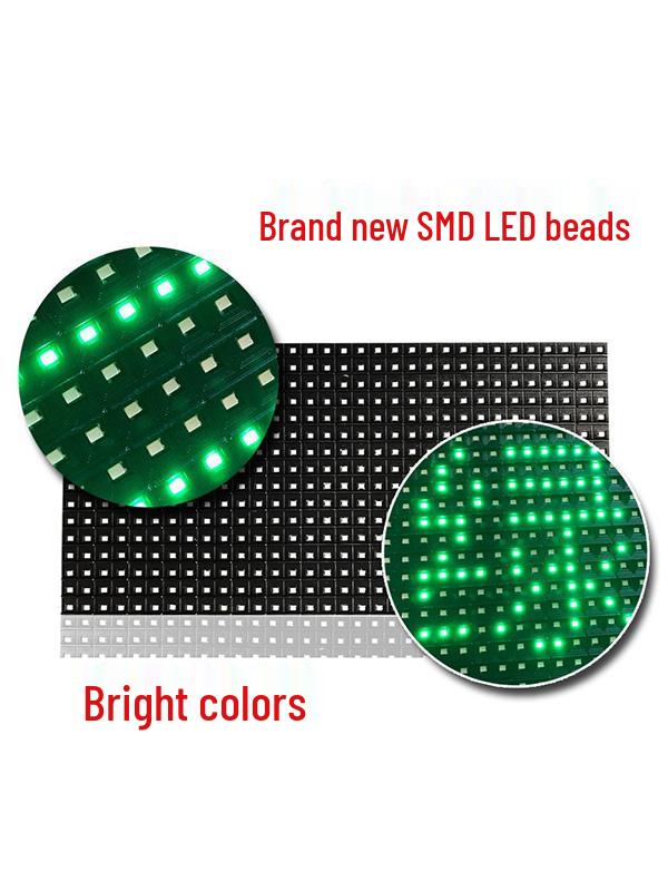 Outdoor P10 Single Green LED Scrolling Display Screen Module