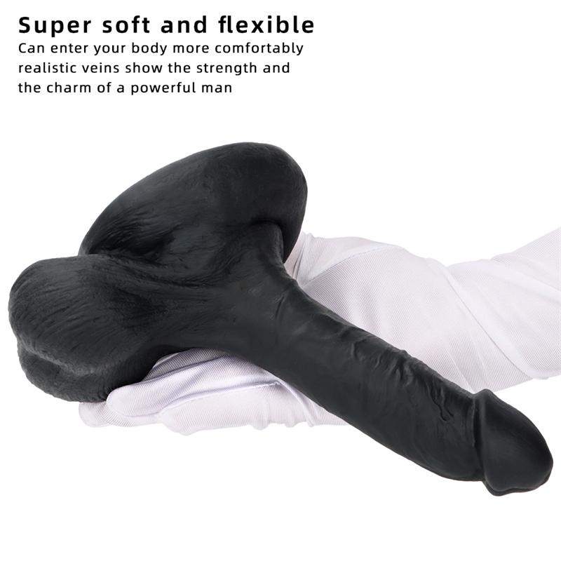Female Masturbation Device Mixed Color Simulation Big Sucker Dildo Fake Penis Backyard Anal Plug Expansion Anus