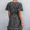 V-neck Dress Women's A-line Short Sleeved Spring Summer S-XXXL