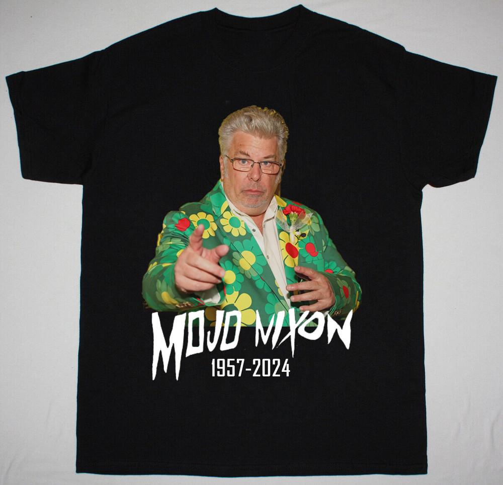 НОВЫЙ Mojo Nixon 1957-2024 Черная Универсальная Футболка Универсальная Футболка S