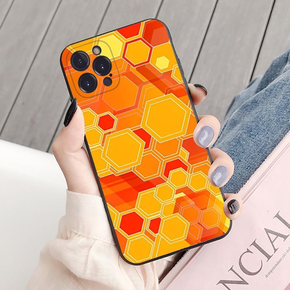 Iphone16Plus Mobile Phone Case, Luxury Geometry, Cool Mobile Phone Case, Painted Anti-Drop For Anti-Drop Hand