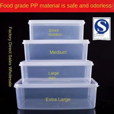 Scatola trasparente in plastica per alimenti, rettangolare, per frigorifero, refrigerazione, speciale, sigillata, per la conservazione in cucina