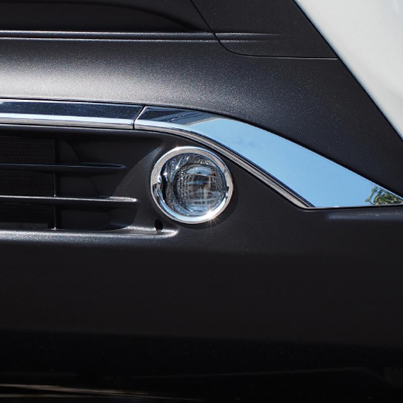 Chrome Front Grille Air Outlet Cover Decoration for Toyota Harrier Venza XU80   Front Fog Lamp Light Cover Trim