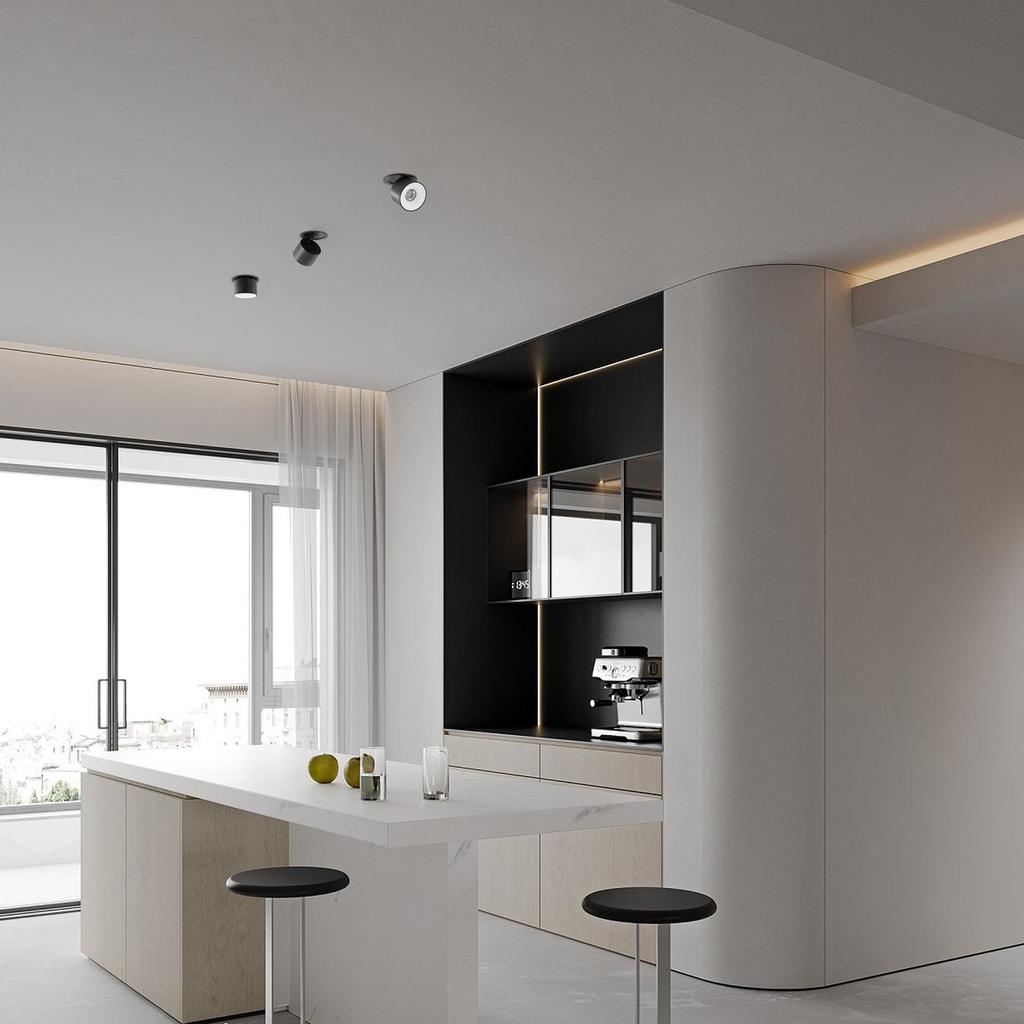 Foldable LED Spotlight: Adjustable Anti-Glare COB Surface Mounted Downlight for Living Room