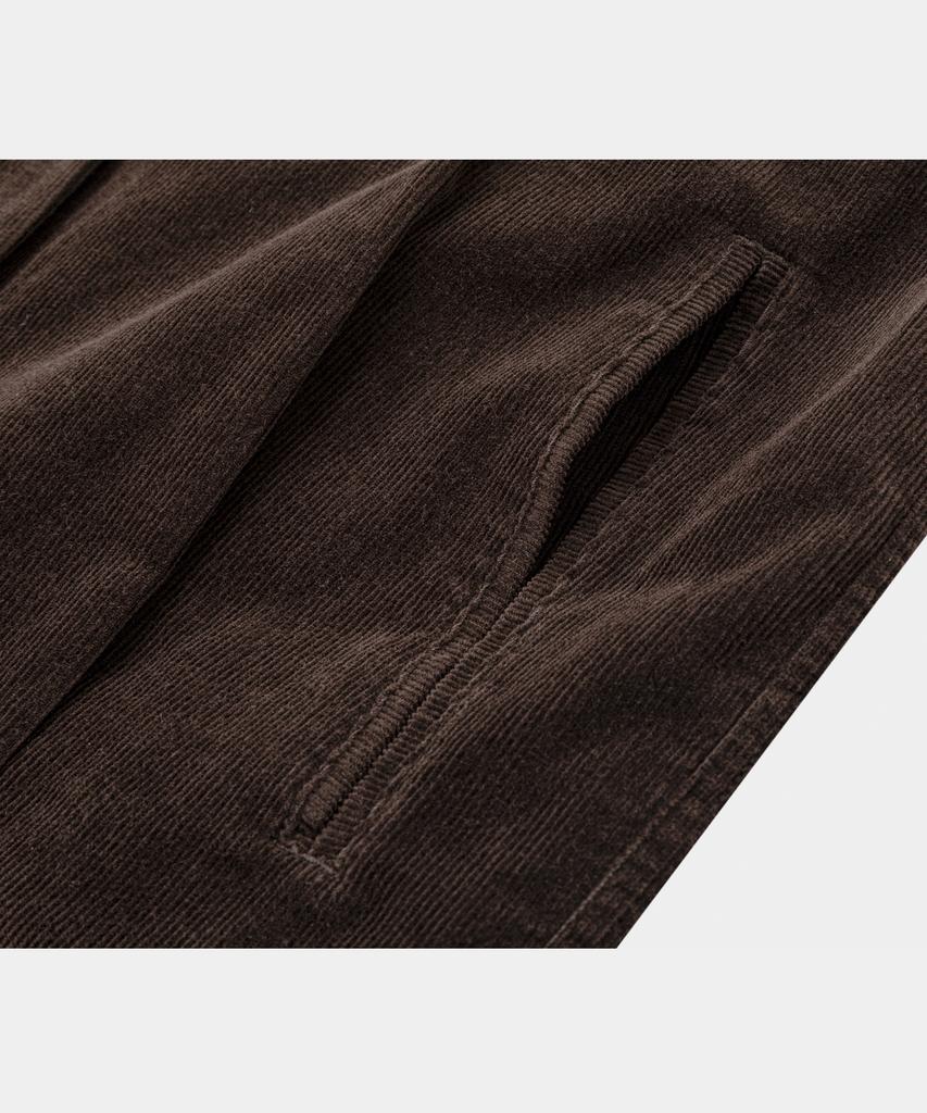 Lettercomo Soft Corduroy Trucker Jacket Dark Brown
