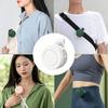 Rechargeable Mini Waist Fan | Portable Bladeless Handheld Desktop Fan with Waist Clip for Outdoor Use