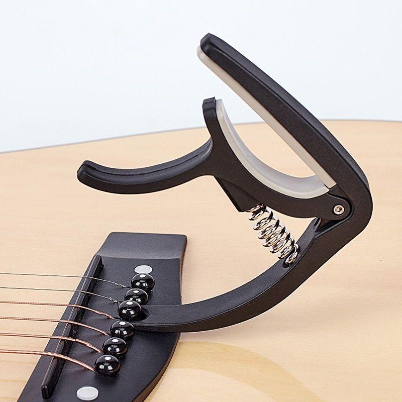 Guitar Tuning Clamp Portable Plastic Capo Musical Instrument Accessory For 6-String Guitar Stage Practice