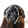 French Pearl Fabric Elegant Hair Clip - Versatile Large Shark Clip Fashion Accessory