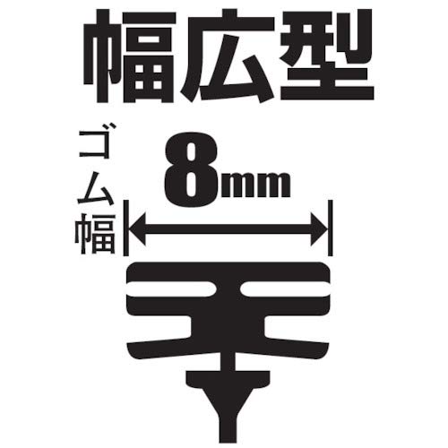 Soft 99 (SOFT99) Glaco (Glaco) Wiper Blade Glaco Wiper Power Water Repellent Blade PB-14 Automotive Water Repellent Wiper Length 650 Mm Rubber Width 8