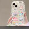 Rabbit Doll Bracelet Suitable for Apple 16pro Mobile Phone Case 15 Cute Transparent Anti-fall 14 Soft Silicone 7/8 Girls