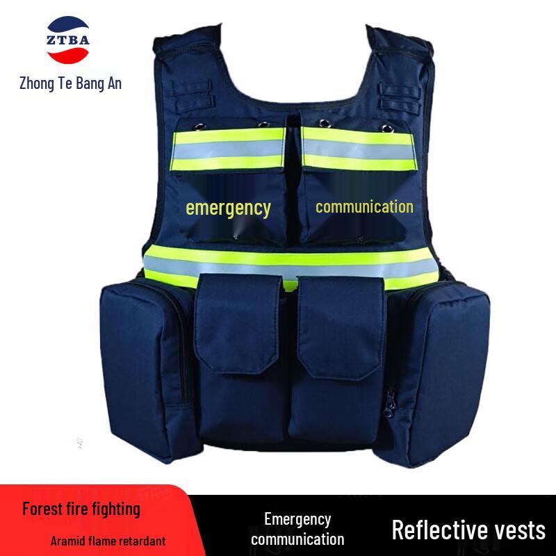 Aramid Multi-functional Emergency Communication Rescue Vest Universal Adjustable