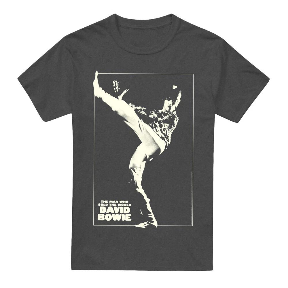 

David Bowie The Man Cover T-Shirt S-2XL, Charcoal 4XL