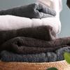 Sensui Ko Premium Extra-Long Staple Cotton Mini Bath Towel, Made In Japan, Antibacterial and Odor-Resistant, Charcoal
