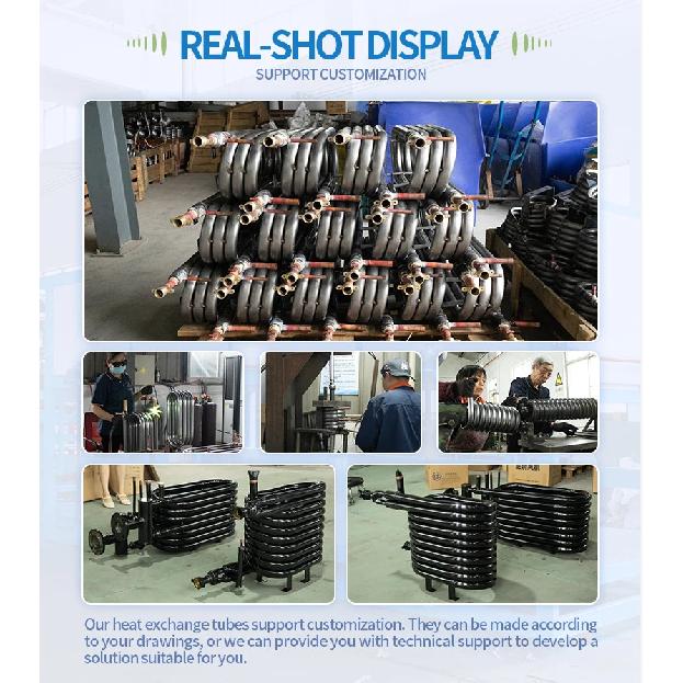 1HTitanium Coaxial Condenser/ Tube in Tube Heat Exchanger for  Marine air Conditioner and Stainless Steel Heat Exchanger