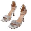 Roman high heels women's thin heels hot-selling new summer fish mouth word with rhinestone ultra-high versatile sandals