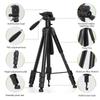 Andoer TTT-009 168CM/66.14Inch Portable Photography Tripod Monopod Camera Horizontal Tripod Stand