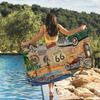 Fashion US Route 66 Towel Quick Drying Beach Towels Are Suitable For Swimming Pools Camping Yoga And The Gym