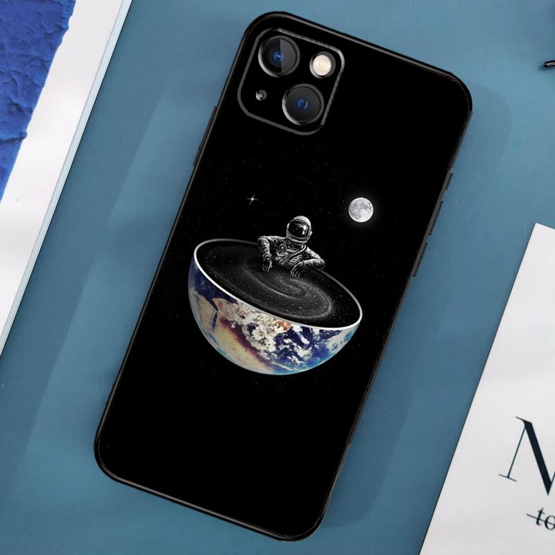 Planet Astronaut Hülle Für iPhone 15 14 13 12 11 Pro Max X XS Max XR 7 8 Plus SE 2020 2022 Bumper Hülle