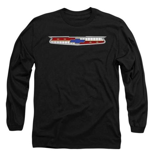 Chevrolet Unisex Adult 56 Bel Air Emblem Long-Sleeved T-Shirt